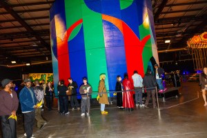 The scene at the Luna Luna: Forgotten Fantasy Opening Party.