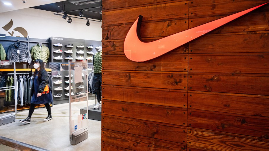 HONG KONG, CHINA - 2022/02/08: A shopper is at an American multinational sport clothing brand, Nike store in Hong Kong. (Photo by Budrul Chukrut/SOPA Images/LightRocket via Getty Images)