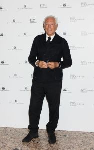 MILAN, ITALY - FEBRUARY 21:  Giorgio Armani attends 'Italiana. L'Italia Vista Dalla Moda 1971-2001' exhibition preview during Milan Fashion Week Fall/Winter 2018/19 at Palazzo Reale on February 21, 2018 in Milan, Italy.  (Photo by Vincenzo Lombardo/Getty Images)