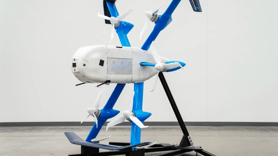 The MK30 drone can fly twice as far as previous models, Amazon said. The drone is built to fly in more diverse weather conditions so customers can get faster deliveries in situations like light rain, and hotter and colder temperatures.