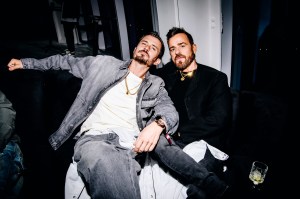 Orlando Bloom and Justin Theroux