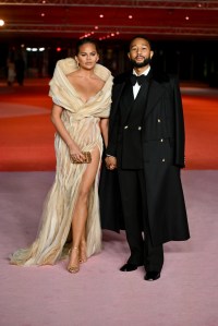 Chrissy Teigen and John Legend at the 2023 Academy Museum Gala held at the Academy Museum of Motion Pictures on December 3, 2023 in Los Angeles, California.
