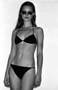 Kate Moss in Calvin Klein swimwear in 1993.