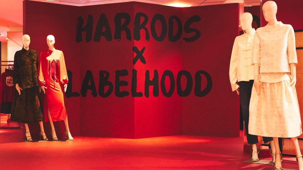 The Harrods x Labelhood pop-up in London.