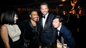 Michelle White, Donald Glover, Joel McHale and Ken Jeong