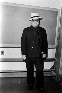 Writer Truman Capote poses for portraits and discusses his new book, "Answered Prayers," during a speaking engagement at New York University on March 1, 1976 in New York City.