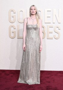 Elizabeth Debicki at the 81st Golden Globe Awards held at the Beverly Hilton Hotel on January 7, 2024 in Beverly Hills, California.