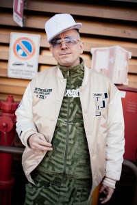Street style at Pitti Uomo 105 in Florence, Italy.