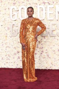 Issa Rae at the 81st Golden Globe Awards.