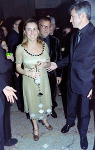 Miuccia Prada (L) and guests attend the Costume Institute Gala at the Metropolitan Museum of Art in New York City on December 7, 1998.