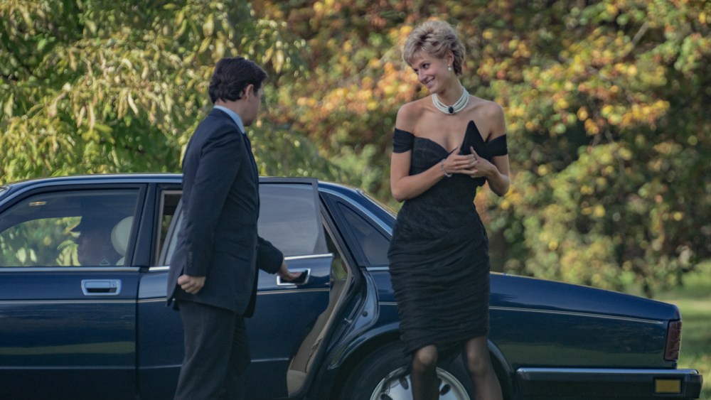 Elizabeth Debicki as Princess Diana  in the famous revenge dress