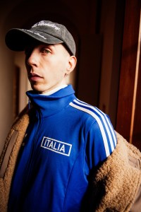 Street style at Pitti Uomo 105 in Florence, Italy.