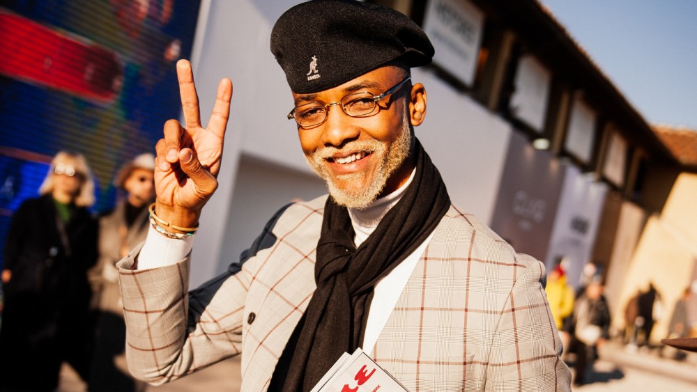 Street style at Pitti Uomo 105 in Florence, Italy.