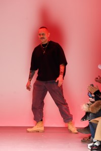 Willy Chavarria on the catwalk