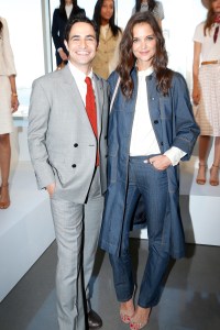 Zac Posen and Katie Holmes