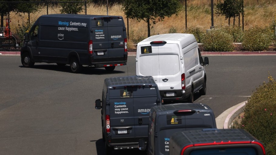 An Amazon van was carjacked in an Ohio suburb on Sunday.