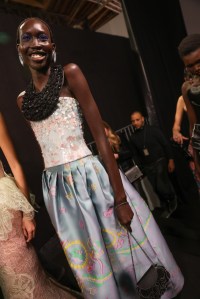 Backstage at Armani Privé Couture 2024