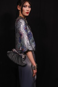Backstage at Armani Privé Couture 2024