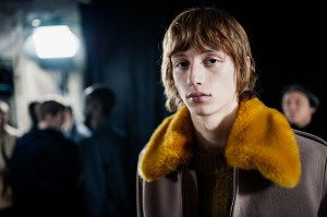 Backstage at Dries Van Noten Men's Fall 2024
