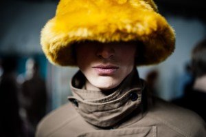 Backstage at Dries Van Noten Men's Fall 2024