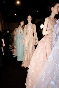 Backstage at Elie Saab Couture Spring 2024