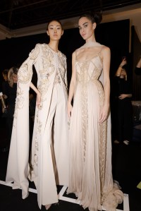 Backstage at Elie Saab Couture Spring 2024