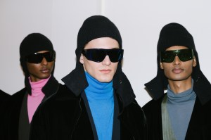 Backstage at Giorgio Armani Men's Fall 2024