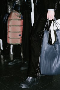Backstage at Giorgio Armani Men's Fall 2024