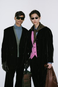 Backstage at Giorgio Armani Men's Fall 2024