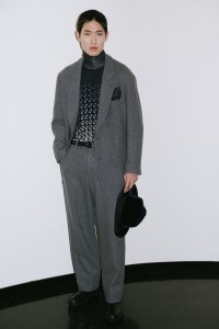 Backstage at Giorgio Armani Men's Fall 2024