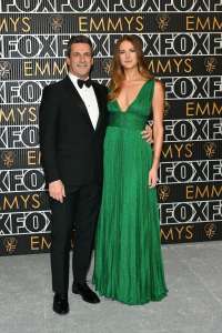 Jon Hamm and Anna Osceola