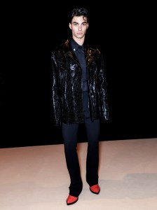 Jacob Rott at Balmain Men’s Fall 2024 as part of Paris Men's Fashion Week held at Grande Halle de la Villette on January 20, 2024 in Paris, France.