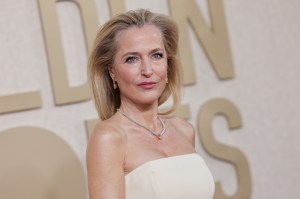 Gillian Anderson in in Chopard and Gabriela Hearst