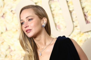 Jennifer Lawrence in Tiffany & Co. and Dior Haute Couture