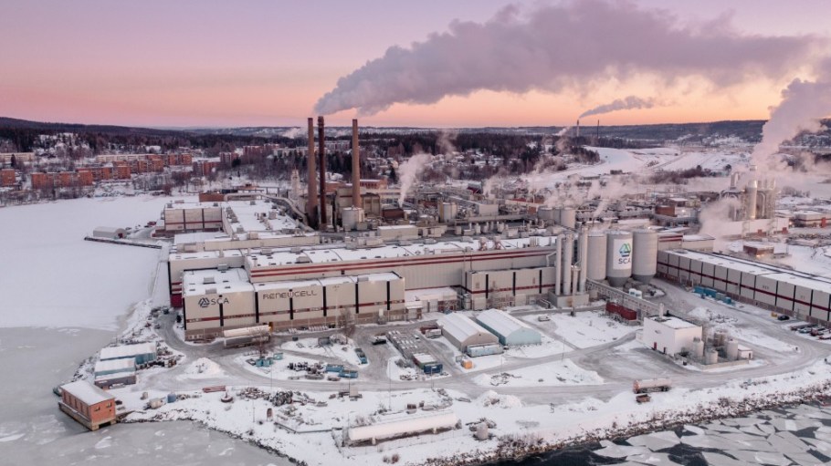 The firm's 'Renewcell 1' facility at Ortviken.