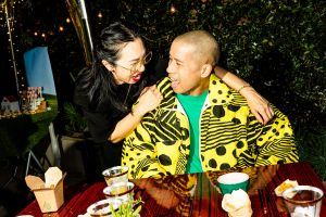 Jared Eng at The Day I Met Björk: An Exhibition of Photographs by Spike Jonze held at Arroz & Fun on February 15, 2024 in Los Angeles, California.