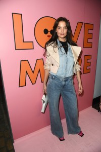 Katie Holmes at at the Alice + Olivia Fall 2024 ready-to-wear show
