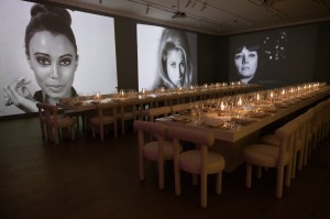 The scene at the Andy Warhol "Screen Tests" Exhibit Event in collaboration with Christie's Beverly Hills