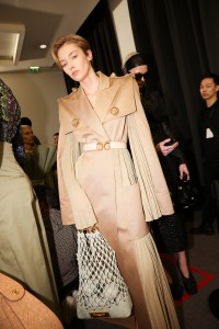 Backstage at the Balmain Fall 2024 Ready-to-Wear