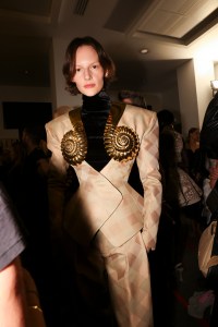 Backstage at the Balmain Fall 2024 Ready-to-Wear
