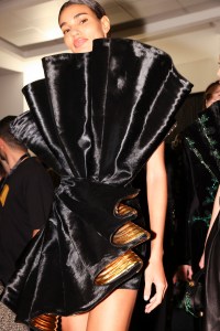 Backstage at the Balmain Fall 2024 Ready-to-Wear
