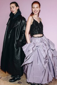 Backstage at Coach RTW Fall 2024 as part of New York Ready to Wear Fashion Week held at the James B. Duke House on February 12, 2024 in New York, New York.Backstage at the Coach fall 2024 ready-to-wear show at New York Fashion Week.
