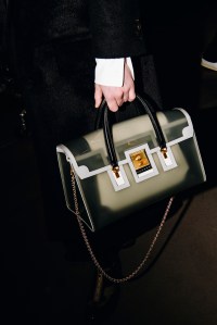 Backstage at the Thom Browne fall 2024 ready-to-wear show at New York Fashion Week.