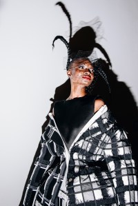 Backstage at the Thom Browne fall 2024 ready-to-wear show at New York Fashion Week.