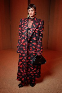 Taylor Marie Hill at the Balmain Fall 2024 Ready-to-Wear show