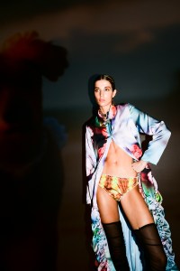 Backstage at the Collina Strada Fall 2024 ready-to-wear show at New York Fashion Week, February 2024.