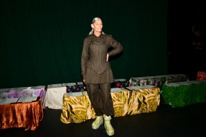 Backstage at the Collina Strada Fall 2024 ready-to-wear show at New York Fashion Week, February 2024.