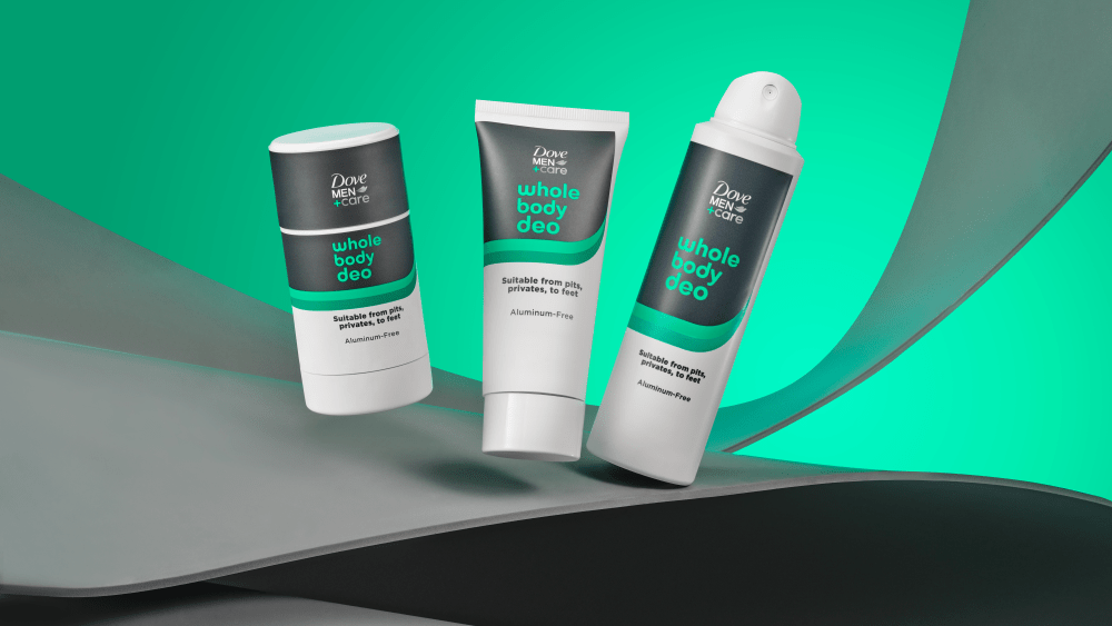Dove Men + Care Whole Body Deodorant line.