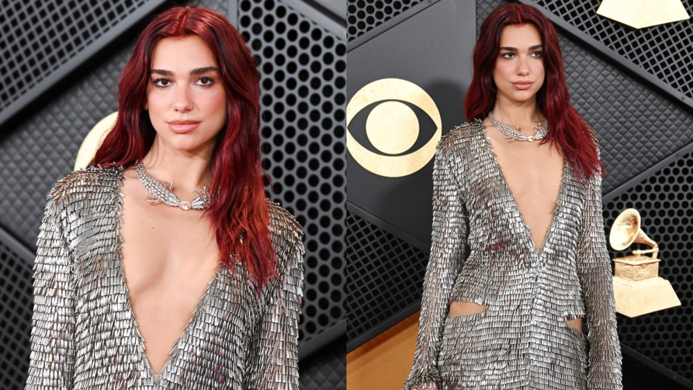 Dua Lipa, Grammys, Tiffany & Co., red carpet, celebrity style