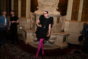 Caroline Vazzana  at the Christian Siriano Fall 2024 ready-to-wear show.